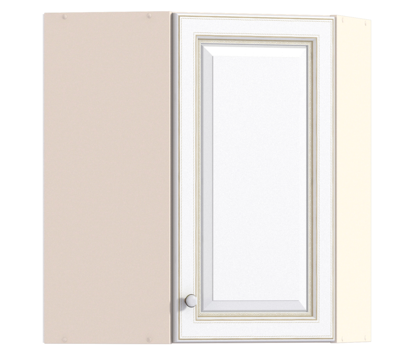 , Регина РПУ-60 Полка угловая Песочный/Белое золото