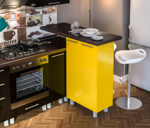 Анна L-2800 Желтый/Шоколад