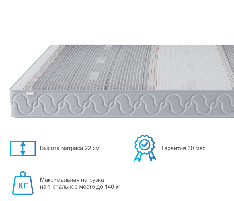 900 x 2000, Матрас Тропикана-Агама в чехле Magnetic 900х2000