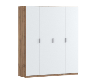 Шкаф четырехдверный Макс 2000 мм, вариант №2 (ЛДСП, корпус дуб вотан)