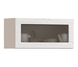 Регина шкаф навесной со стеклом 1 дв 80х36 см