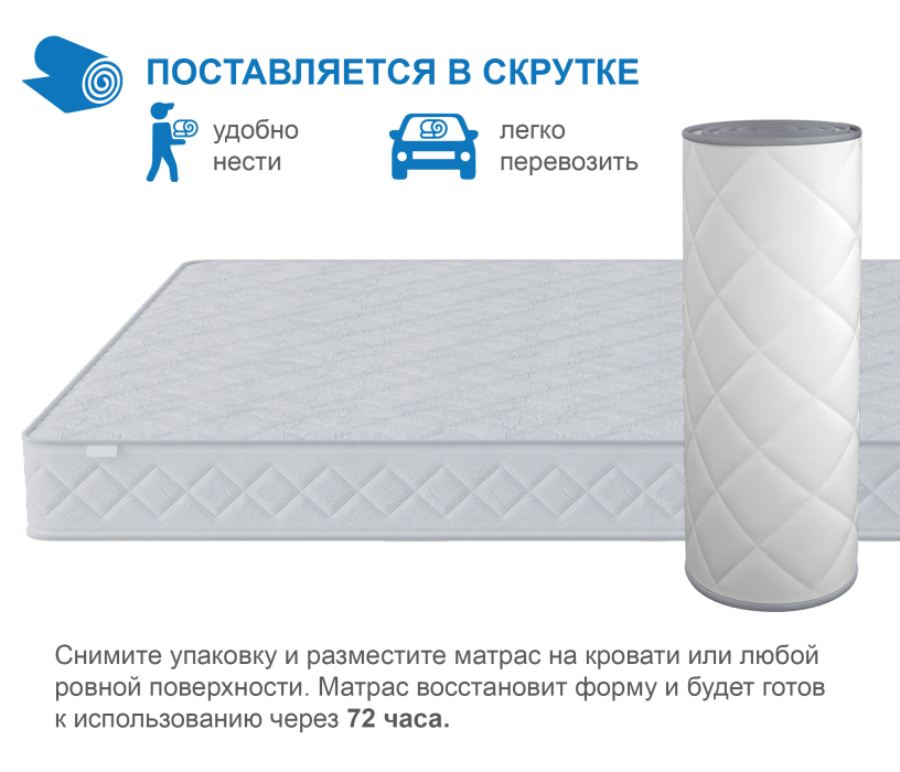 В скрутке, Матрас Премиум-Ориент в скрутке 1200х2000