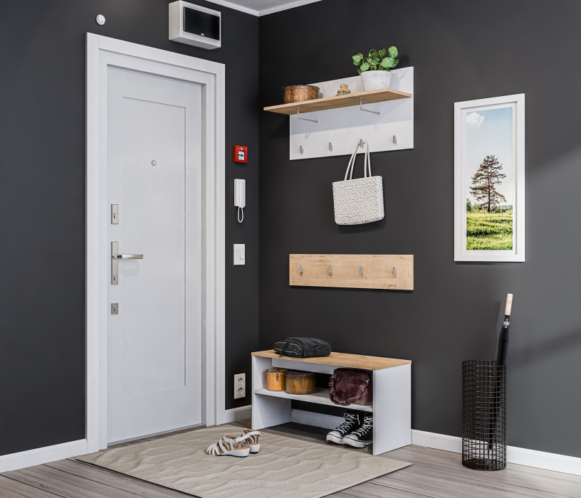 Прихожие, Мелисса набор для прихожей обувница и 2 вешалки