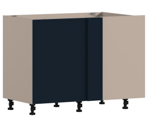 Регина РСП/1-100 Шкаф-стол приставной Песочный/Ф-50 МДФ Квадро Синий