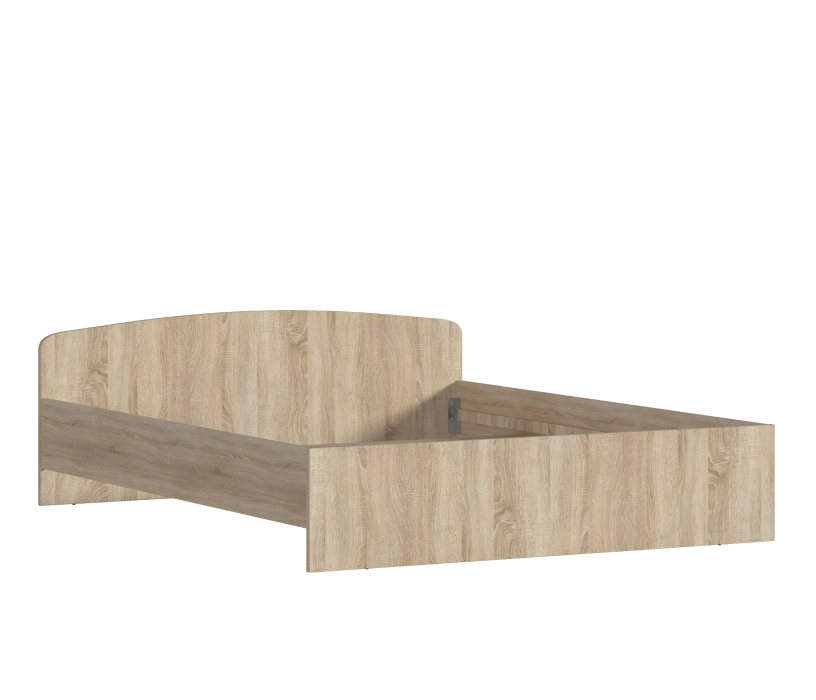 Кровати 160 см, Кито СБ-2301 Кровать (1600) Дуб Сонома с основанием